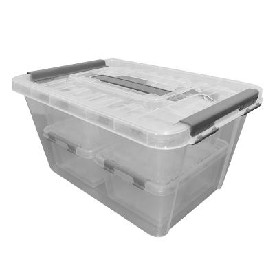 China Viable BPA FREE 13 PP Plastic Storage Box Transparent Home Universal Pieces for sale