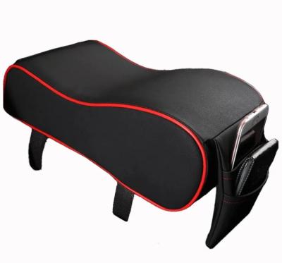 China Business/Luxury Universal Armrest Pad Automobile Armrest Cushion Car Seat Armrest Pad With Phone Pocket for sale