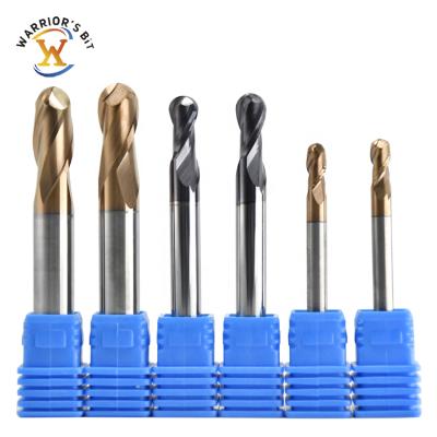 China Square End Mill HRC55 Solid Carbide Square Ballnose Carbide 2Flutes Carbide End Mill For Metallurgical Stainless Steel Square End Mill for sale