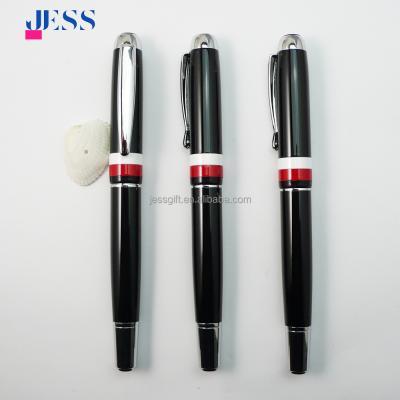 China Promotional Heavy Pen Black Metal Roller Pen Luxurious Men's Gift Pen for sale