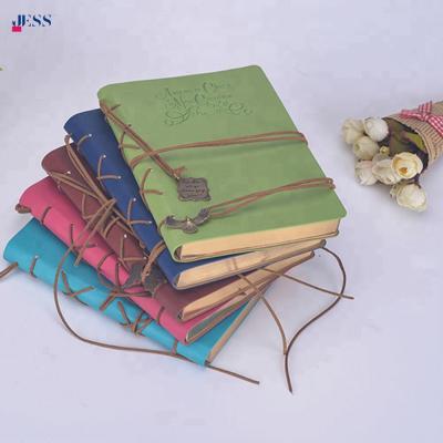 China Hardcover Book New Arrival PU Leather Notebook Notepad with Elastic Rope for sale