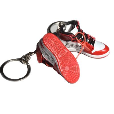 China 3D Mini Hot Selling Running Shoe Plastic and PVC Key Chains Gift Souvenir Key Chain for sale