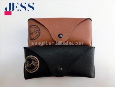 China Wholesale High Quality Soft Durable Leather Sunglasses Case With Custom Logo for sale