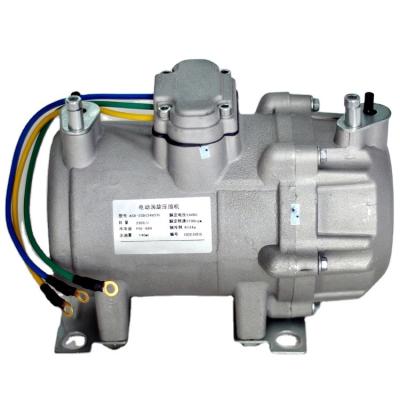 China Small Size Ventilation System 12v 24v DC Electric Car Air Conditioner Compressor for sale