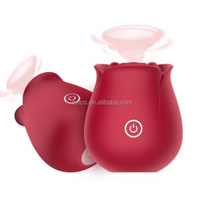 China Strong Suction Rose Vibrator Clitoral Sucking Sex Toys SacKnove Woman Wireless Quiet Charging Suction Sex Toys for sale