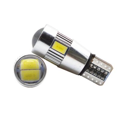 China Canbus T10 5730 6 SMD 5630 Lens Bulb Car Wedge Clearance Led Light 12V 31mm*12mm*9mm for sale