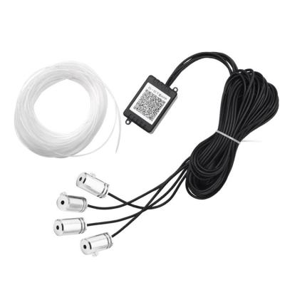 China 6 Meter Atmosphere Lamp APP RGB Directly EL Wire 1 LED For 4pcs Atmosphere Lamp Remote Control DC 12V for sale