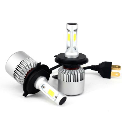 China Aluminum Alloy+COB Chips 35W COB S2 Led Headlight H1 H3 H4 H7 H8 H11 H13 9004 9005 9006 for sale