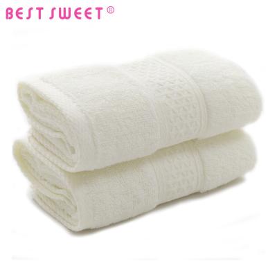 China Sustainable face wash towel / wash cloth /hotel cotton face towel size for sale