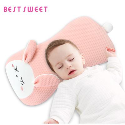 China Newborn Baby Positioner Hot Infant Rolling Cushion Sleeping Toddler Shape Pillow Memory Flat Head Baby Pillow Protection for sale