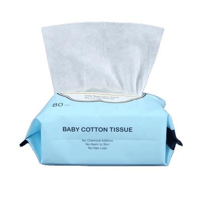 China New Era Creamy Moistarizing Soft Bag Disposable Face Cleansing And Makeup Cloth Good Quality 100% White Pure Cotton Facial Tissue for sale