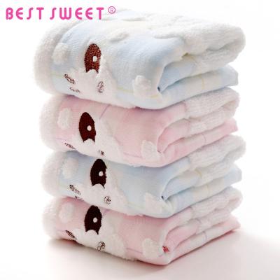 China Factory Price Soft High Quality Cheap Head Scarf Hand Face Baby Head Towel for sale