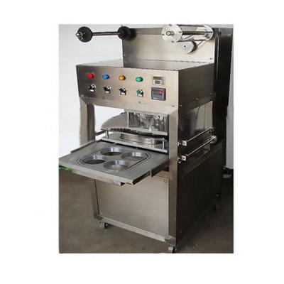 China KIS-1 Table Type Semi Automatic Tray/cup Sealing Machine with gas filling and expiration date printer for sale