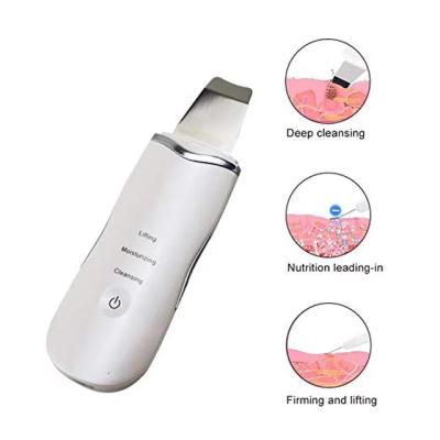 China DEEPLY CLEANING Negative Ion Technology Exfoliating Machine Ultrasonic Skin Scrubber for sale