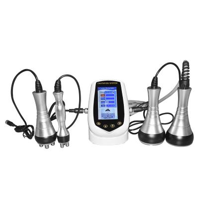 China Face Lift 4 in 1 Portable Cavitation Ultrasound RF Vacuum Body Shaping Slimming Machine for sale