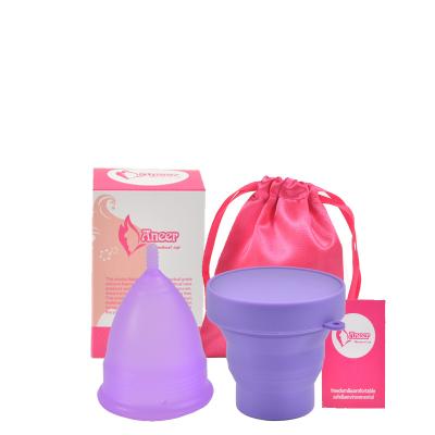 China 2021 hot sale reusable reusable period cups for women menstrual cup silicone for sale