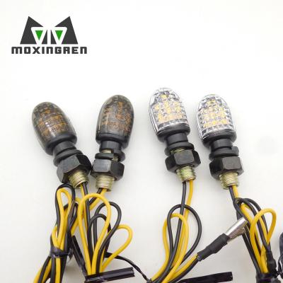 China High Low Beam Motorcycle Mini High Bright LED Turn Signal Indicator Lamp Lights Bullet Shape Blinker Flasher for sale