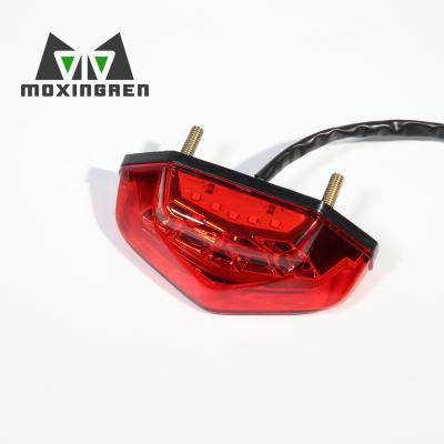 China Safety Universal Motorcycle LED Tail Light ABS Brake Light Warning Tail Light Electric Bicycle Stop Rear Signal Lamp for sale