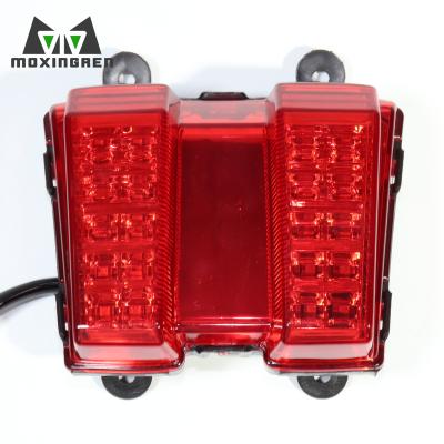 China Riding Protect Motorcycle Tail Light Red Square Retro Brake Lamp For TEKKEN-DY250 for sale