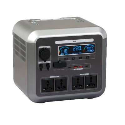 China Type C 1000Wh Power Bank 1000W Lifepo4 Lithium Battery Outdoor Electric Generator Power Station for sale