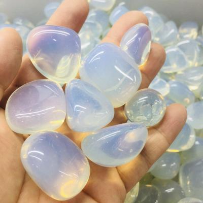 China China Healing Crystal Polished Opalite Tumbled Gemstone Opal Tumbled Stones Display For Home Decoration for sale