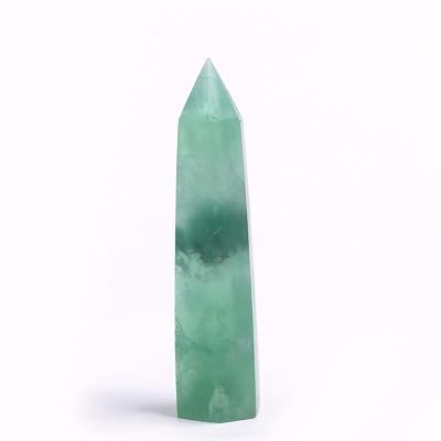 China Green Viable Glass Fluorite Water Bottle Crystal Water Bottle for sale