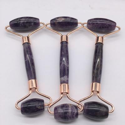 China Wholesale High Quality Natural Face Amethyst Crystal Facial Beauty Massager Crystal Gemstone Massage for sale