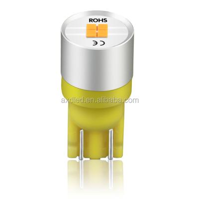 China 2018 Newest T10 194 168 W5W CSP 1616 12W LED Super Bright Yellow AXD-1616-4Y Bulb for sale