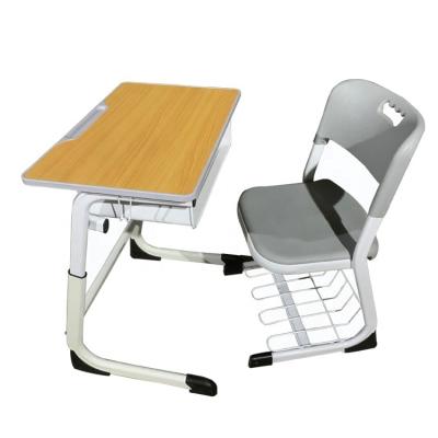 China Factory Price Modern Cheap Comfortable School Furniture Desk Set Kids Children Plastic Study Sets Student Desk And Chair for sale