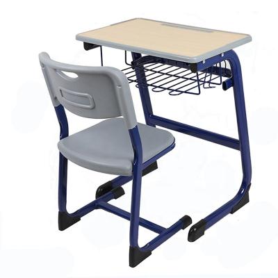 China Modern Cheap School Writing Table Desk Sets Simple Classroom Desk And Chair With Book Drawer For Student Furniture for sale