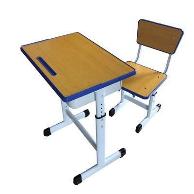 China Modern Furniture Manufacturer Simple School Desk School Desk And Chair Set Student Study Table Chair for sale