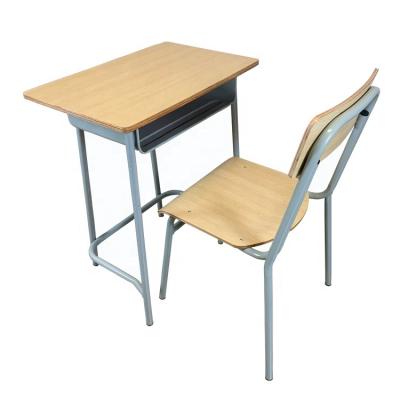 China School Furniture Modern Adjustable High Quality Classroom Single Height School Student Desk And Chair for sale