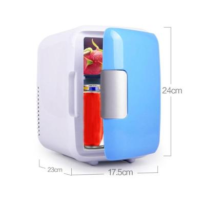 China Portable Outdoor Fridge Wholesale Cooler 4L 12v Mini Portable Car Cosmetic Fridge Hot Cold Box Car Fridge Cooler for sale