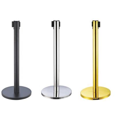 China Queue Rack Rope Pole Barrier Crowd Control Barrier Eco - Friendly Retractable Barrier For Hotel Museum for sale