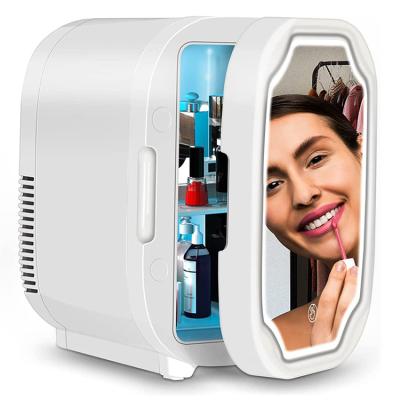 China 6L Mini Fridges 6L Small Beauty Thermoelectric Skin Care Makeup Cosmetic Car Portable Fridge Fridg 110v 12v for sale