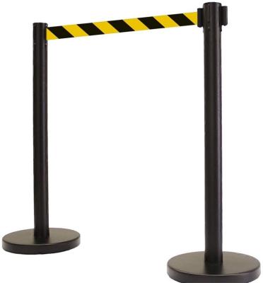 China Bank Crowd Control Belt Holder Crash Queue Guardrail Factory Supply Retractable Stands Signal Retractable Belt for sale