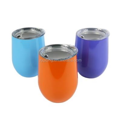 China 2021New 12oz Stainless Steel Double Wall Wine Viable Tumbler With Lid YF-28-1 for sale