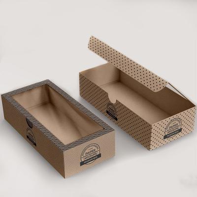 China OEM Rectangle Kraft Packaging Box High Quality Printing Recyclable Packaging Soap Customized Paper Box With Window for sale