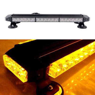 China All vehicles with DC 12V/24V cigarette adapter. 21 Inch Dual Side Car Truck Tow Plow Roof Top Magnet Mount Cigarette Plug In 15 Flash Modes Amber Strobing Led Lights Bar for sale