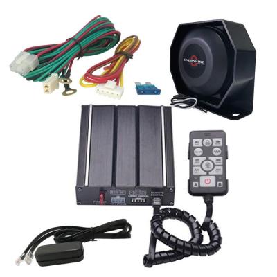 China Equipped for all vehicles and devices with DC 12V power source. Flat, Outdoor Wired Speaker, Microphone/PA System, 20+ Tones Included 12V 100W Police Siren Amplifier Kit For Car for sale