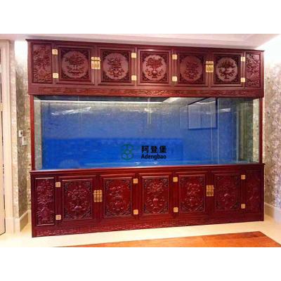 China Viable Ultra Clear Glass Aquarium Filtration Wood Grain Cabinet Bottom Aquarium for sale