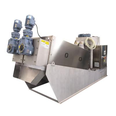 China Solid Liquid Separator Tianniwei Cow Dung Slurry Dehydrator Screw Press Dewatering Machine for sale