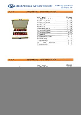 China 14PCS SET ROUTER BIT for sale