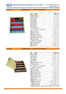 China 18PCS SET ROUTER BIT for sale