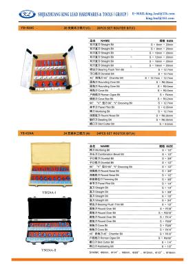 China 24PCS SET ROUTER BIT for sale