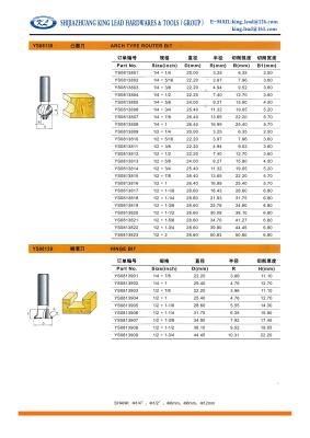 China ARCH TYPE ROUTER BIT for sale