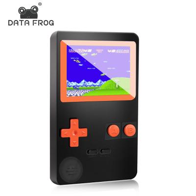 China Retro The Bit Frog 2.8 Inch 8 Inch Game Player Family Handheld Retro TV Mini Game Console Build In Game Console Data 200 Classic Games Kids Toys Gift for sale