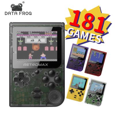 China Data Frog 8 Bit Game Console Portable Handheld Item 181 Games Mini Retro Game Console Retromax 3.0