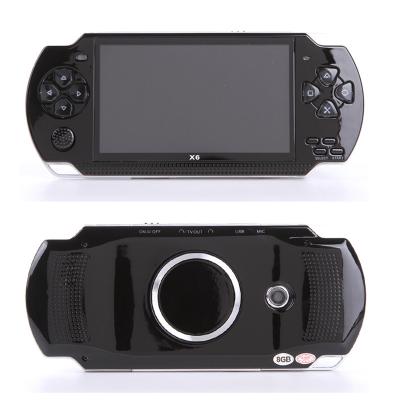 China 4.3 Inch Screen Size New Arrival Game Console Handheld Game Player X6 Portable Game Console With 8G Memory Built-in 128 Games 128 Bit Video for sale