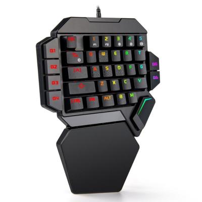 China RGB Keyboard Mini Gaming Keypad Game Controller Portable Backlit Mini Keyboard One Hand for PC PS4 Xbox Gamer Gaming Mechanical Keyboard for sale